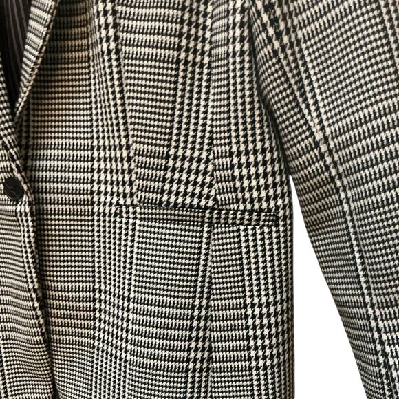 Banana Republic Long & Lean Classic Houndstooth Blazer SZ 12 Business Casual - Picture 5 of 11